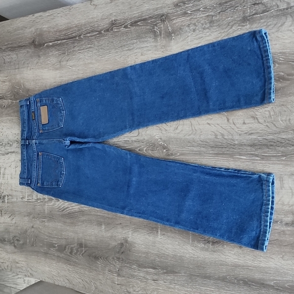 Vintage Wrangler High Rise Straight Leg Ankle/ Short Length Denim Jeans 0/24 - Picture 11 of 16